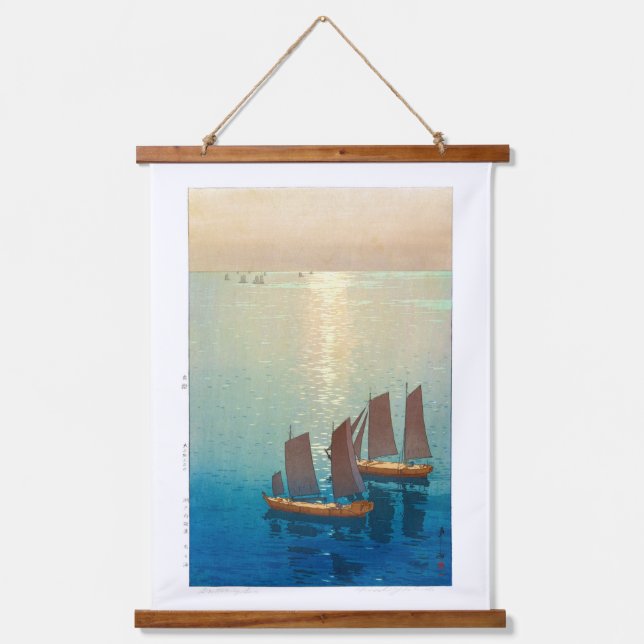 ukiyoe - Yoshida - 01  - Glittering Sea Hanging Tapestry (Front)