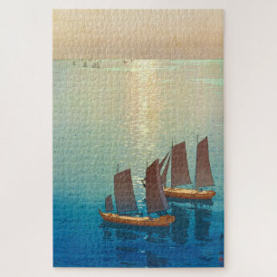 ukiyoe - Yoshida - 01 - Glittering Sea Jigsaw Puzzle