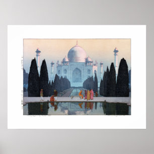 ukiyoe - Yoshida - 03 - Taj Mahal in Morning Mist  Poster
