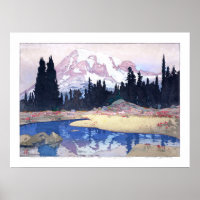 ukiyoe - Yoshida - 07 - Mount Rainier - 