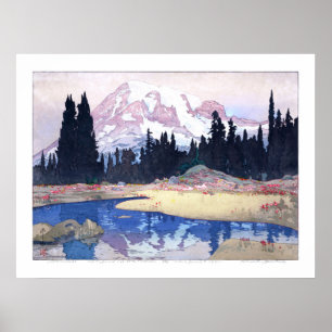 ukiyoe - Yoshida - 07 - Mount Rainier -  Poster