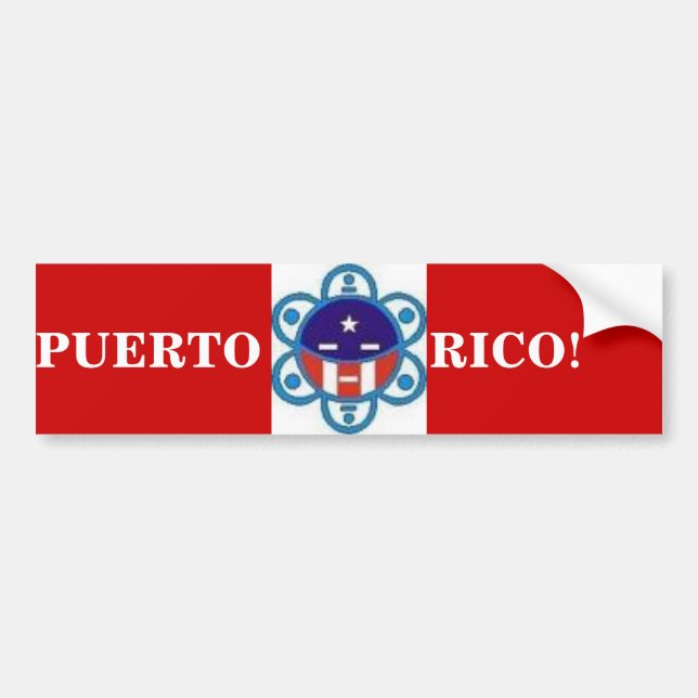 UKL, PUERTO             RICO! BUMPER STICKER (Front)