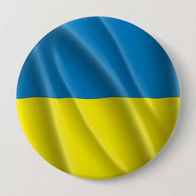 UKRAINE 10 CM ROUND BADGE (Front)