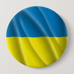UKRAINE 10 CM ROUND BADGE