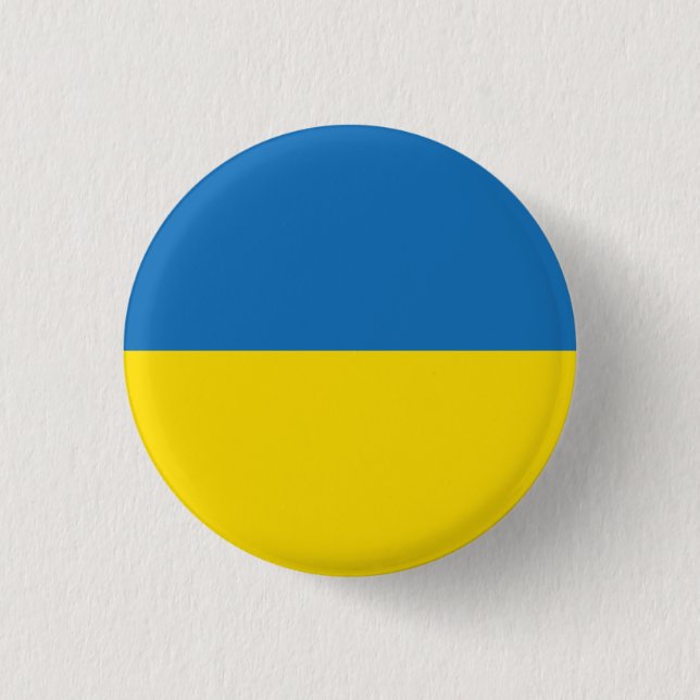 Ukraine  3 cm round badge (Front)