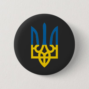 UKRAINE 6 CM ROUND BADGE