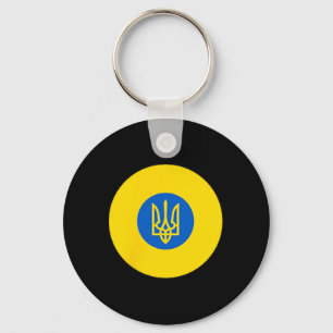 Ukraine Air Force Roundel Ukrainian Uaf Flag Color Key Ring