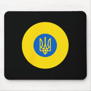 Ukraine Air Force Roundel Ukrainian Uaf Flag Color Mouse Mat