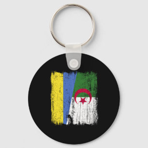 Ukraine Algeria Half Flag Ukrainian Algerian Herit Key Ring