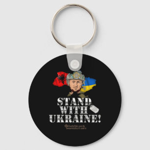 Ukraine Alnia Volodymyr Zelenskyy Stand With Ukrai Key Ring