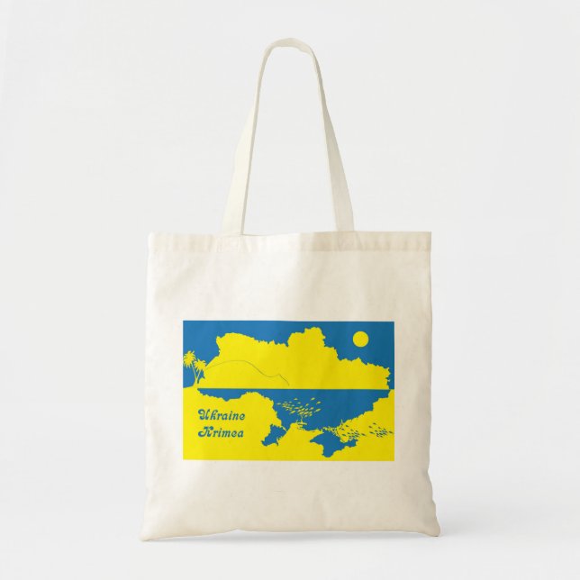 Ukraine and Krimea Tote Bag (Front)