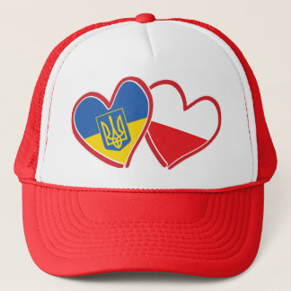Ukraine-and-Polish-Flag Trucker Hat