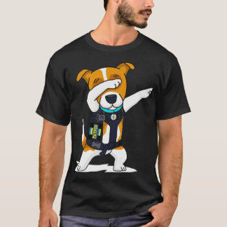 Ukraine Armed Forces Dabbing Dog Patron Jack Russe T-Shirt