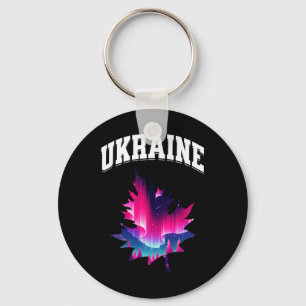 Ukraine Aurora Borealis Northern Lights Vacation S Key Ring