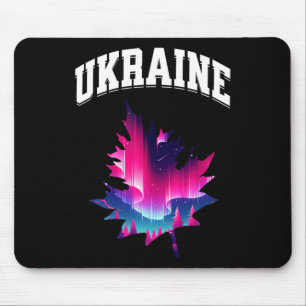 Ukraine Aurora Borealis Northern Lights Vacation S Mouse Mat
