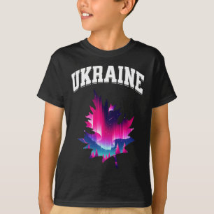 Ukraine Aurora Borealis Northern Lights Vacation S T-Shirt