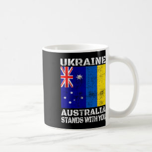 Ukraine Australia Stands With You Canadian Support Coffee Mug