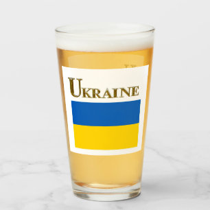UKRAINE BEER GLASS