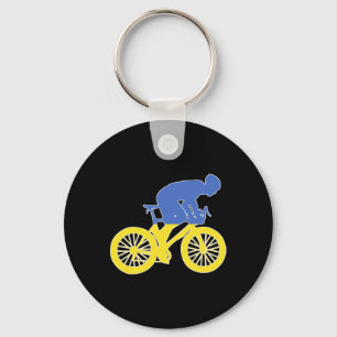 Ukraine Biker Nation Rider World Flags Key Ring