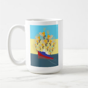 Ukraine "blue yellow" colourful coffee mug