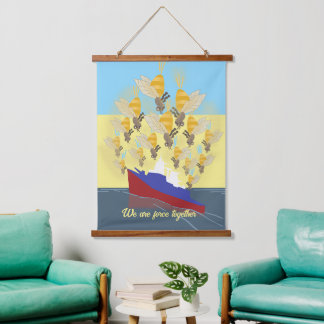 Ukraine "blue yellow" colourful hanging tapestry