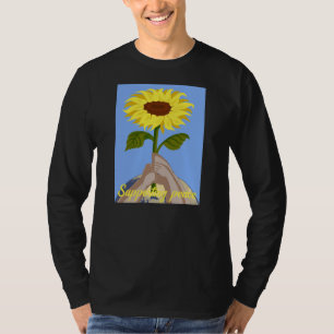 Ukraine "blue yellow" peace sunflower colourful T-Shirt