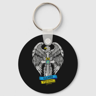 Ukraine Born In - Slava Ukraini Proud Ukrainian Fl Key Ring