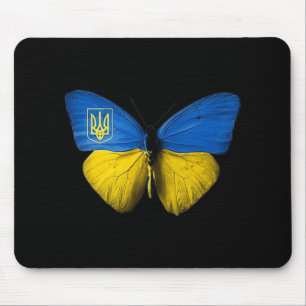 Ukraine Butterfly Ukraine Ukrainian Flag Love Ukr Mouse Mat