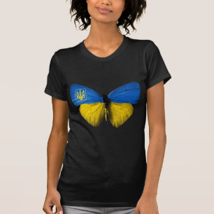 Ukraine  Butterfly Ukraine Ukrainian Flag Love Ukr T-Shirt