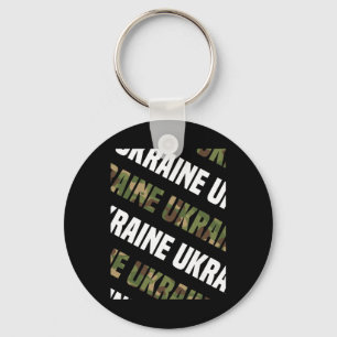 Ukraine Camo Pattern Green Camouflage Key Ring
