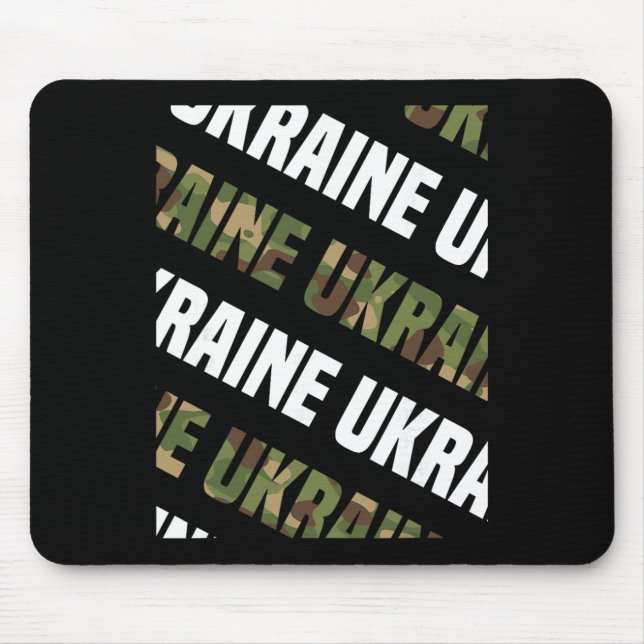 Ukraine Camo Pattern Green Camouflage  Mouse Mat (Front)