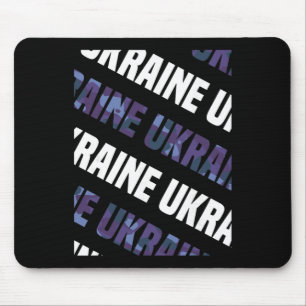 Ukraine Camo Pattern Purple Camouflage Mouse Mat