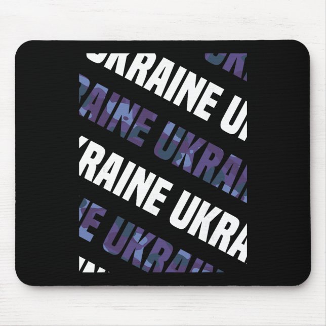 Ukraine Camo Pattern Purple Camouflage  Mouse Mat (Front)