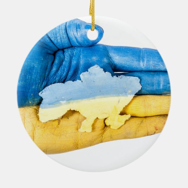 Ukraine Ceramic Tree Decoration (Back)