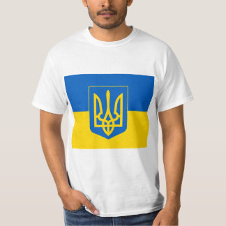 UKRAINE Coat of Arms and Flag T-Shirt