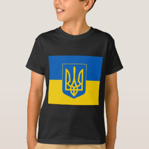 UKRAINE Coat of Arms and Flag T-Shirt