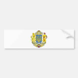 Ukraine coat of arms bumper sticker