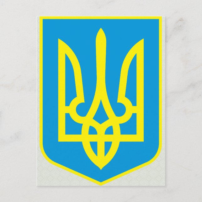 Ukraine Coat of Arms detail Postcard (Front)
