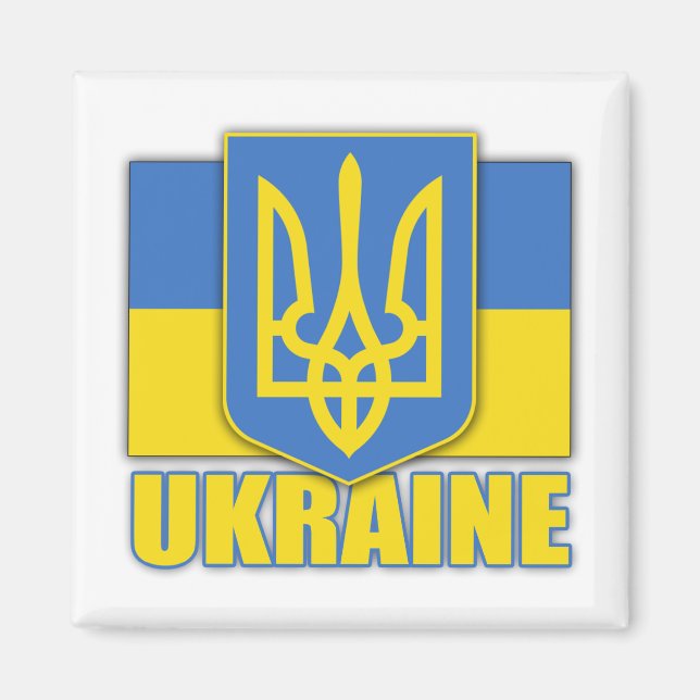Ukraine Coat of Arms Magnet (Front)