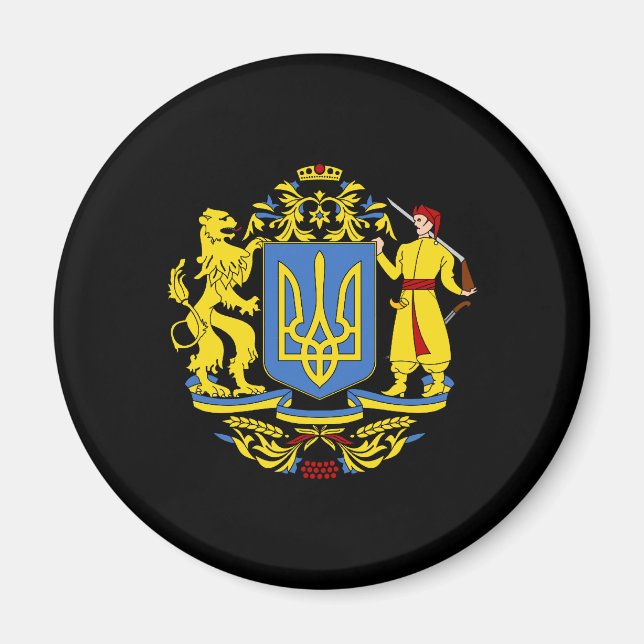Ukraine Coat of Arms Magnet (Front)