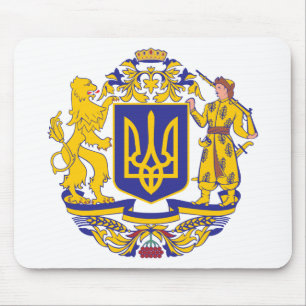 Ukraine Coat Of Arms Mouse Mat