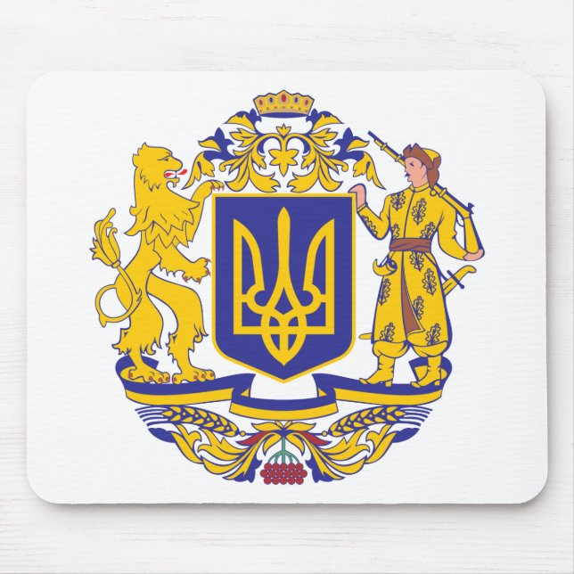 Ukraine Coat Of Arms Mouse Mat (Front)