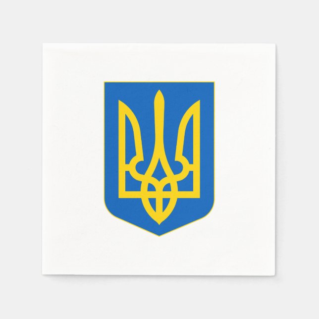 Ukraine Coat of Arms Napkin (Front)