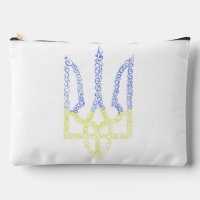 Ukraine coat of arms trident tryzub spiral pattern