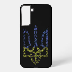 Ukraine coat of arms trident tryzub spiral pattern samsung galaxy case