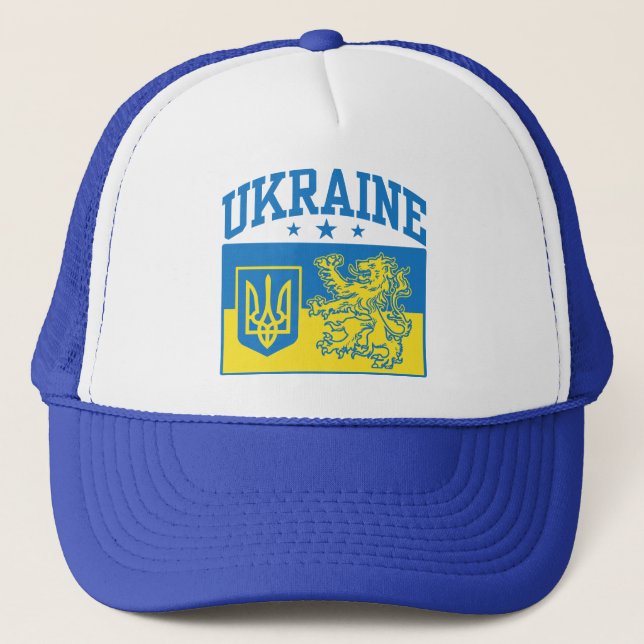 Ukraine Coat of Arms Trucker Hat (Front)