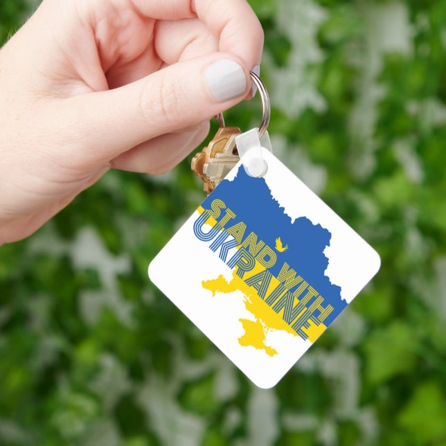 Ukraine Colors Pride Ukrainian Key Ring (Hand)