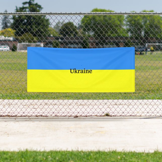 Ukraine colours, flag of Ukraine Banner (Insitu)