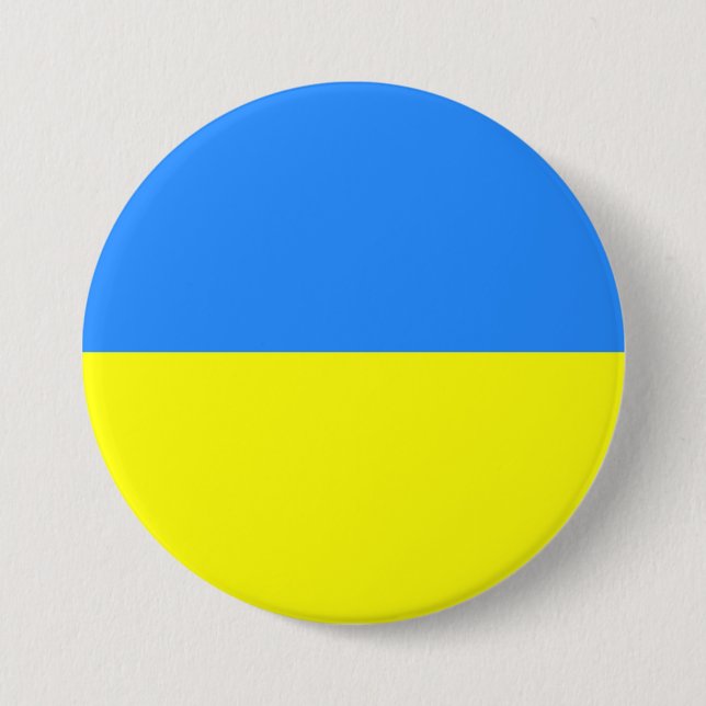 Ukraine colours, flag of Ukraine, Button (Front)