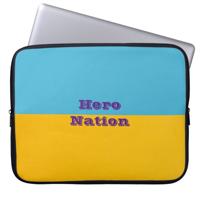 Ukraine colours Neoprene Laptop Sleeve 15 inch (Front)